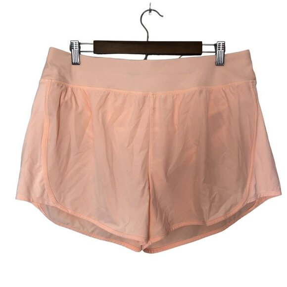 All In Motion Athletic Shorts Women Size XL Peach Running Vegan - Picture 1 of 9
